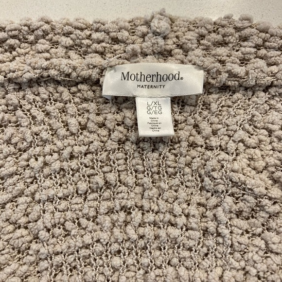 MOTHERHOOD maternity yarn vest/cardigan very cozy L/some pulls/wear - Picture 2 of 13